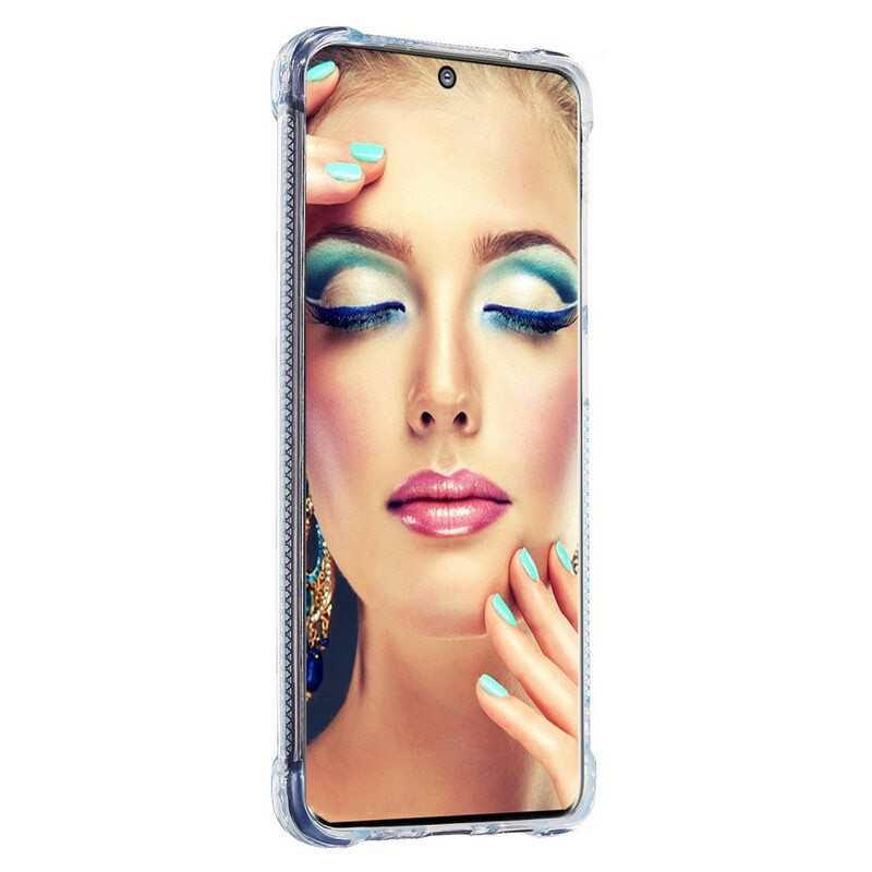 Kuori Samsung Galaxy S20 Ultra Glitter Ring-kiinnike
