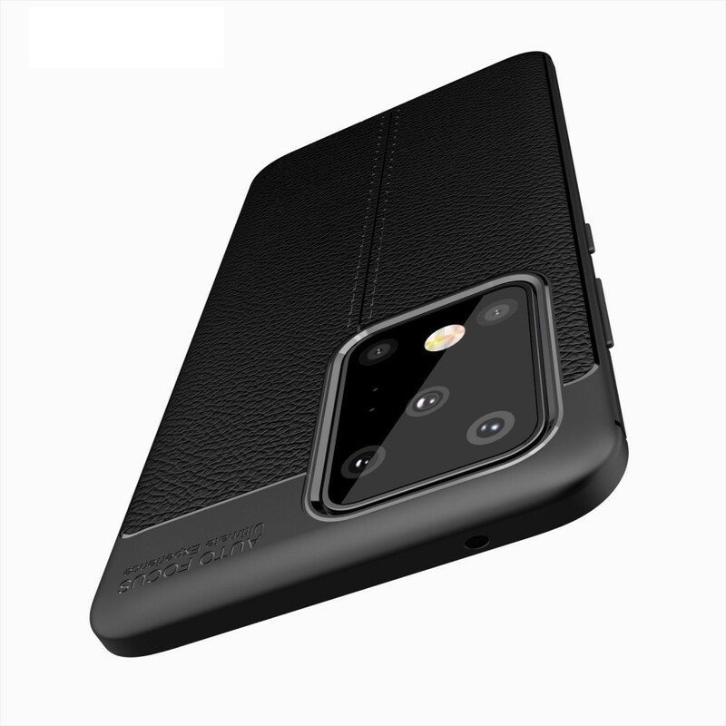 Kuori Samsung Galaxy S20 Ultra Kaksilinjainen Litsi-nahkaefekti