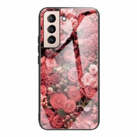 Case Samsung Galaxy S22 5G Rose Flowers Karkaistu Lasi