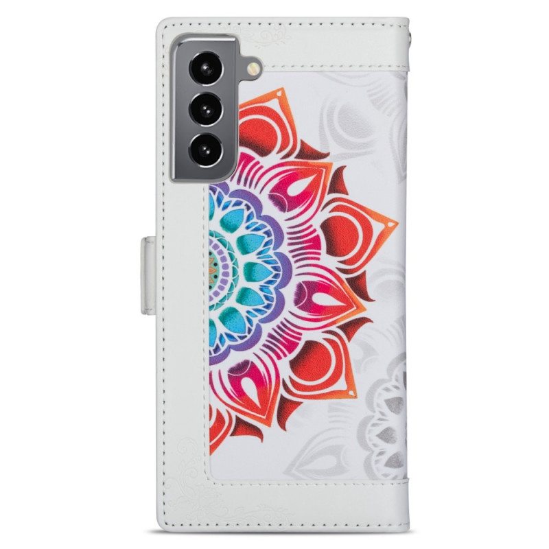 Kotelot Samsung Galaxy S22 5G Suojaketju Kuori Strappy Mandala Koristelu