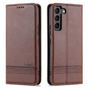 Puhelinkuoret Samsung Galaxy S22 5G Kotelot Flip Azns-nahkamuotoilu