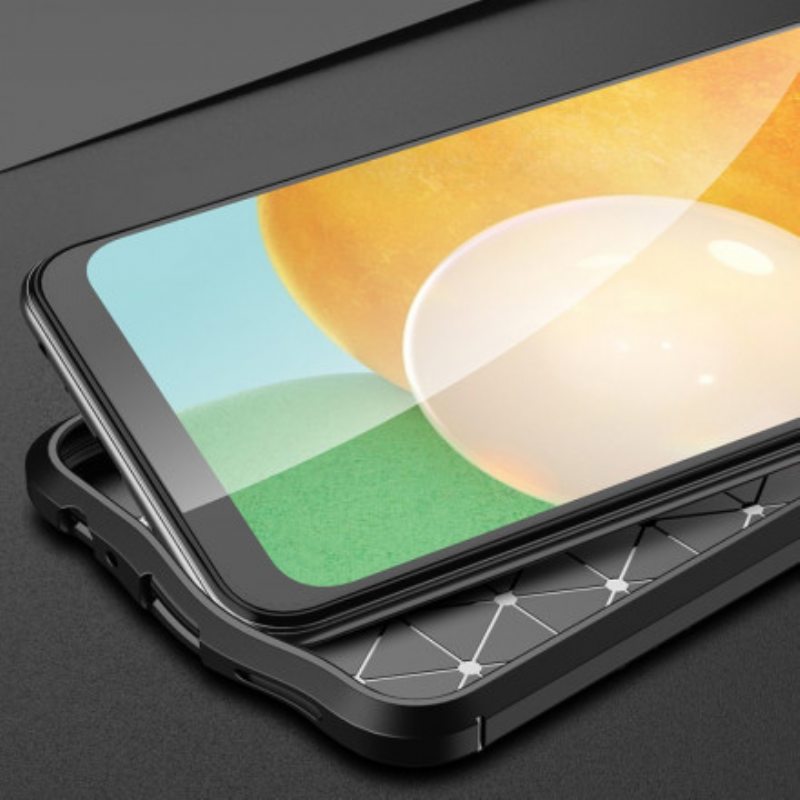 Case Samsung Galaxy A22 Kaksilinjainen Litsi-nahkaefekti