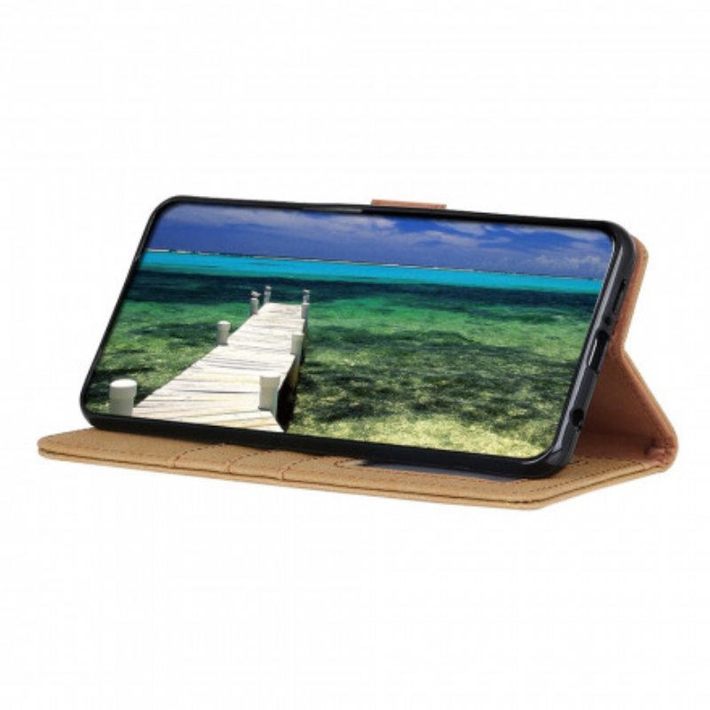 Kotelot Samsung Galaxy A22 Khazneh Retro Halkaistu Keinonahka
