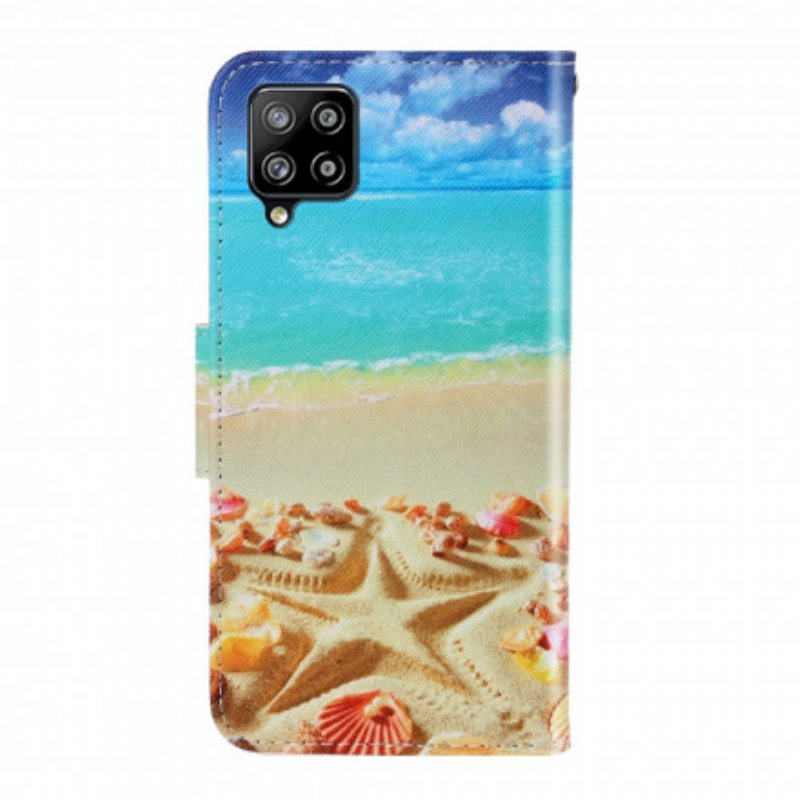 Kotelot Samsung Galaxy A22 Suojaketju Kuori Lanyard Beach
