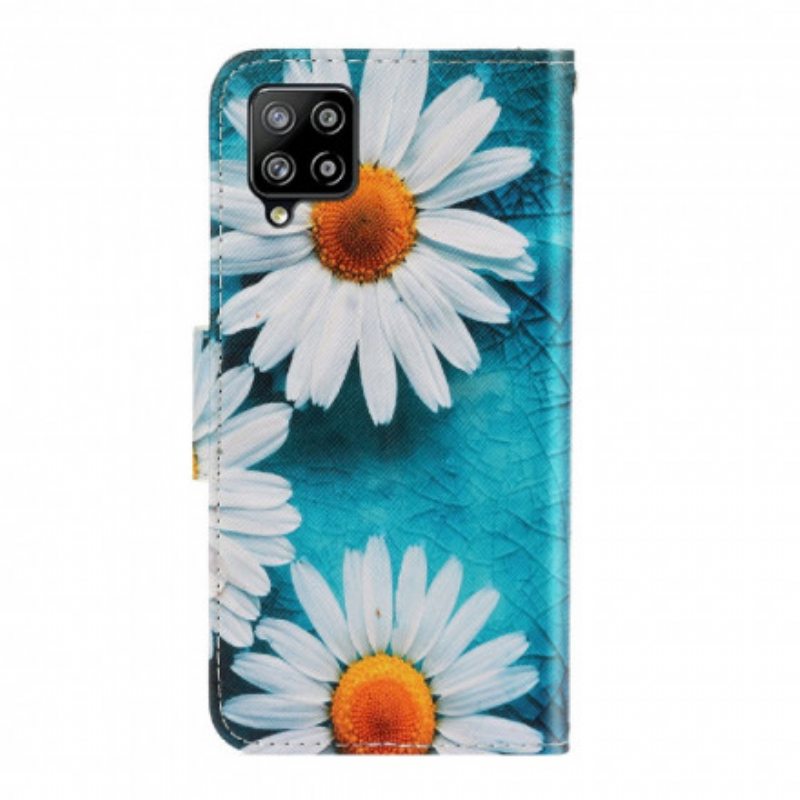 Kotelot Samsung Galaxy A22 Suojaketju Kuori Thong Daisies