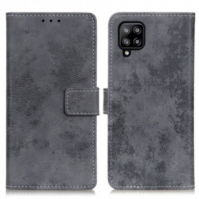 Kotelot Samsung Galaxy A22 Vintage Nahkaefekti