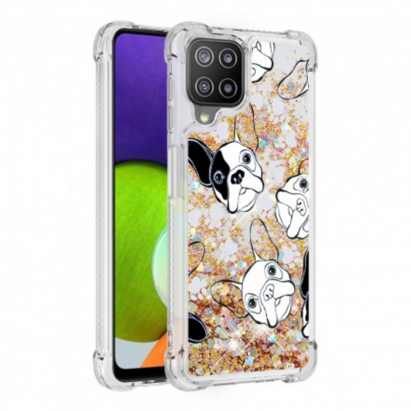 Kuori Samsung Galaxy A22 Herra Koiran Paljetteja