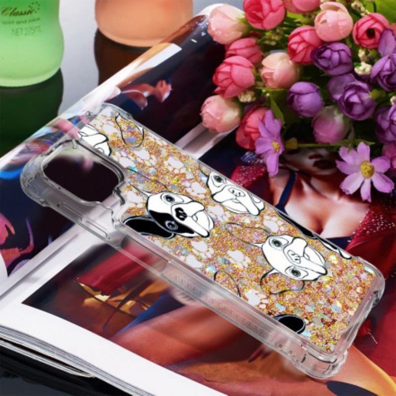 Kuori Samsung Galaxy A22 Herra Koiran Paljetteja