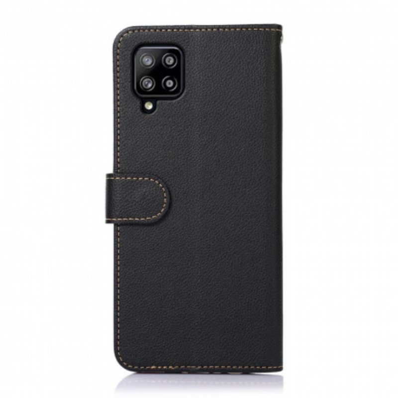 Nahkakotelo Samsung Galaxy A22 Litsi Style Rfid Khazneh
