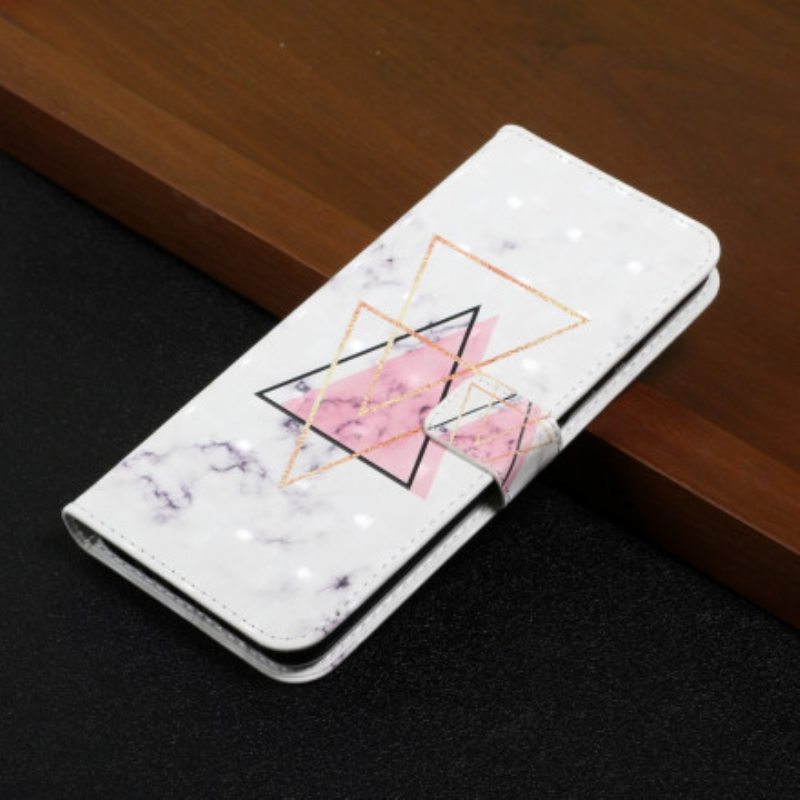 Nahkakotelo Samsung Galaxy A22 Paljettikolmio