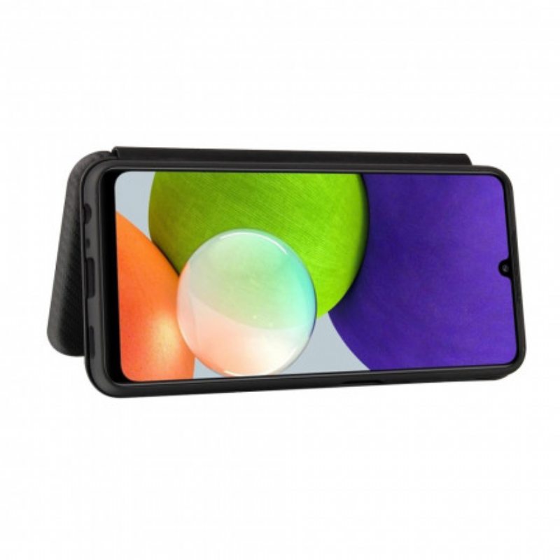 Puhelinkuoret Samsung Galaxy A22 Kotelot Flip Hiilikuitu