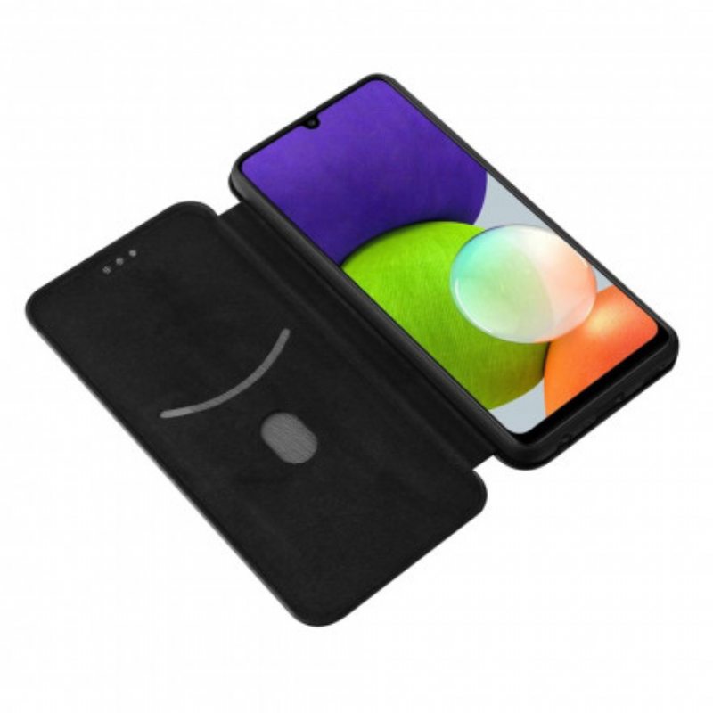 Puhelinkuoret Samsung Galaxy A22 Kotelot Flip Hiilikuitu
