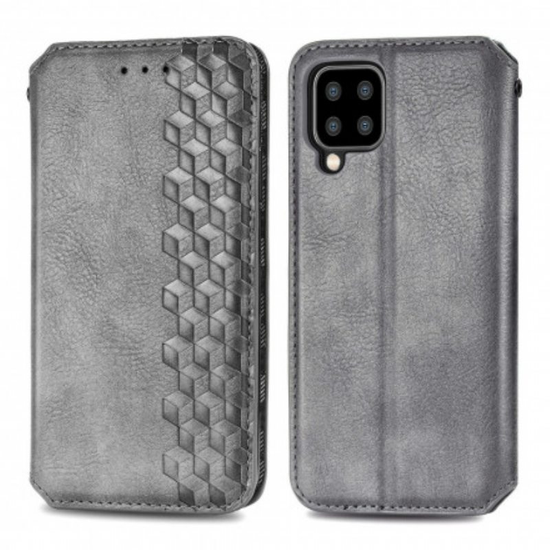 Puhelinkuoret Samsung Galaxy A22 Kotelot Flip Nahkaefekti Diamond Texture