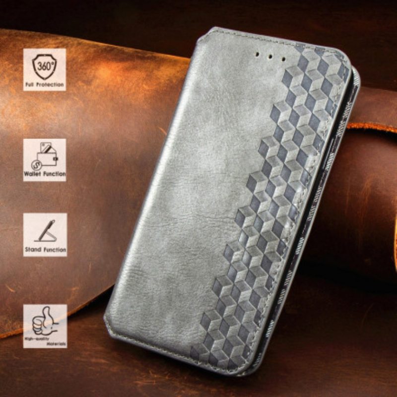 Puhelinkuoret Samsung Galaxy A22 Kotelot Flip Nahkaefekti Diamond Texture