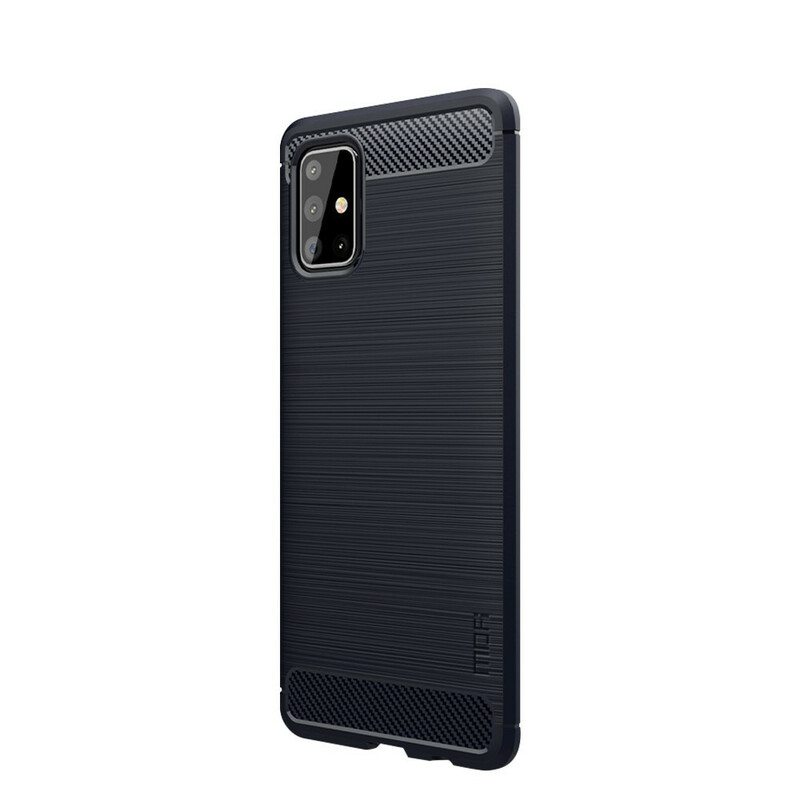 Case Samsung Galaxy A71 Mofi Harjattu Hiilikuitu