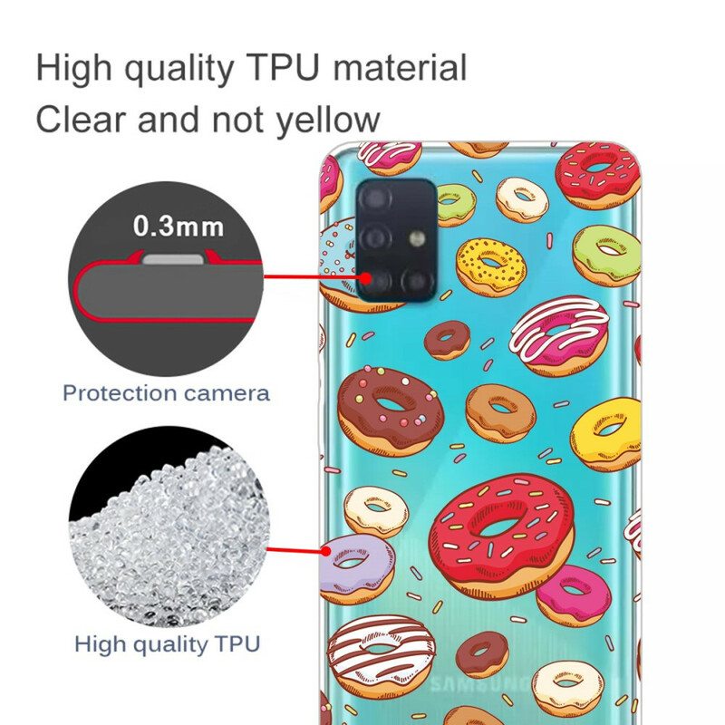 Case Samsung Galaxy A71 Rakasta Munkkeja