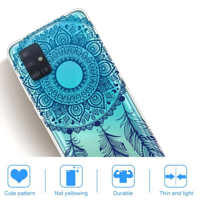 Case Samsung Galaxy A71 Yksikukkainen Mandala