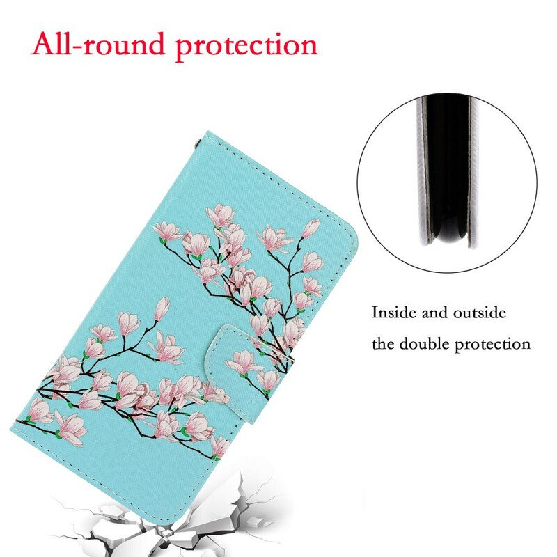 Flip Case Samsung Galaxy A71 Suojaketju Kuori Strappy Pensas
