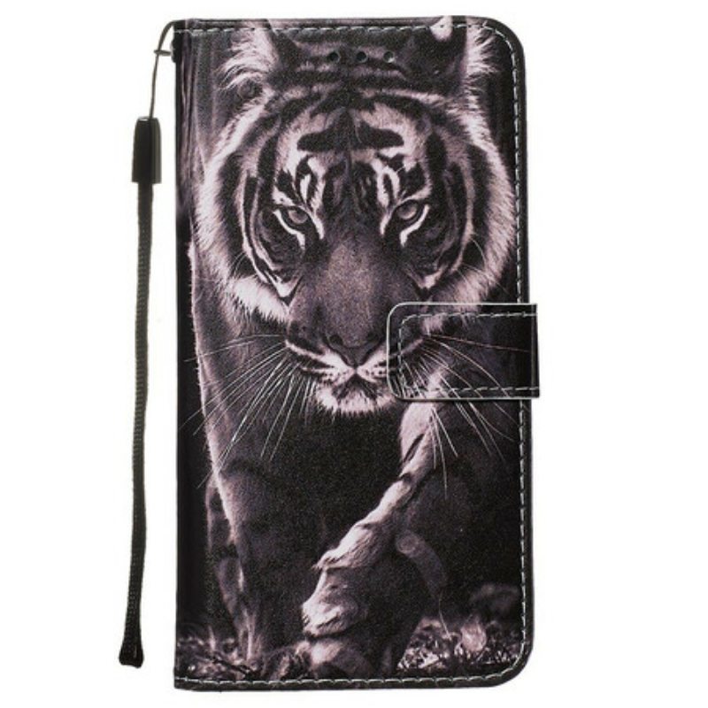 Flip Case Samsung Galaxy A71 Yön Tiikeri