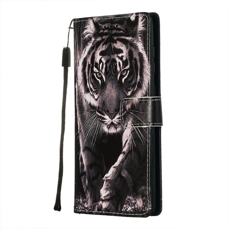 Flip Case Samsung Galaxy A71 Yön Tiikeri