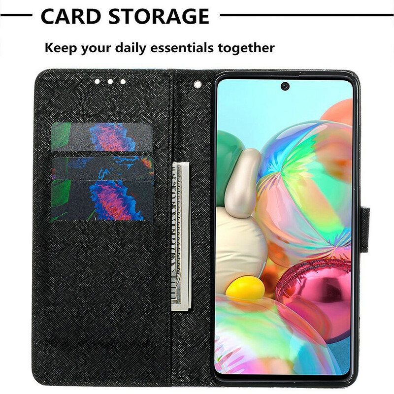 Kotelot Samsung Galaxy A71 Kukkainen Kallo