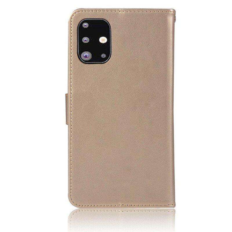 Kotelot Samsung Galaxy A71 Nahkaefekti Dreamcatcher Owl