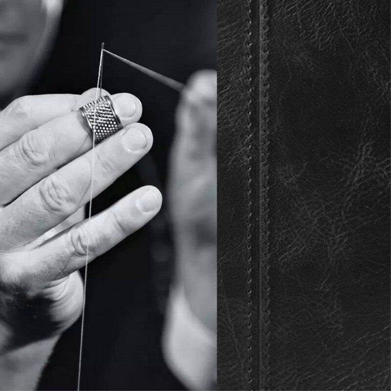 Kuori Samsung Galaxy A71 Couture-nahkaefekti