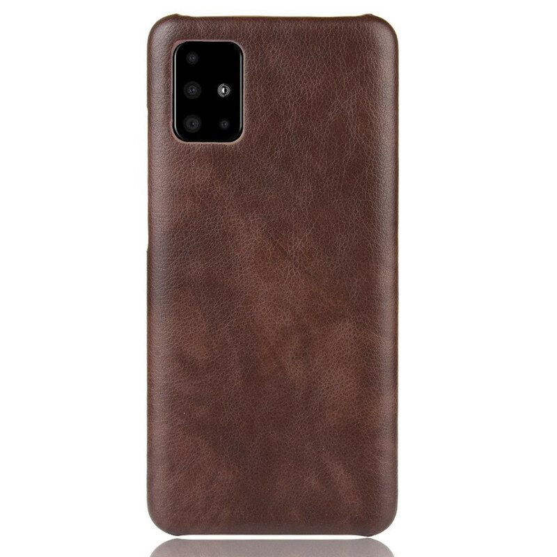 Kuori Samsung Galaxy A71 Litsi-nahkaefekti