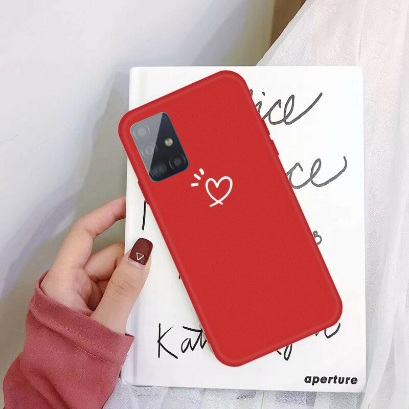 Kuori Samsung Galaxy A71 Silikoni Sykkivä Sydän