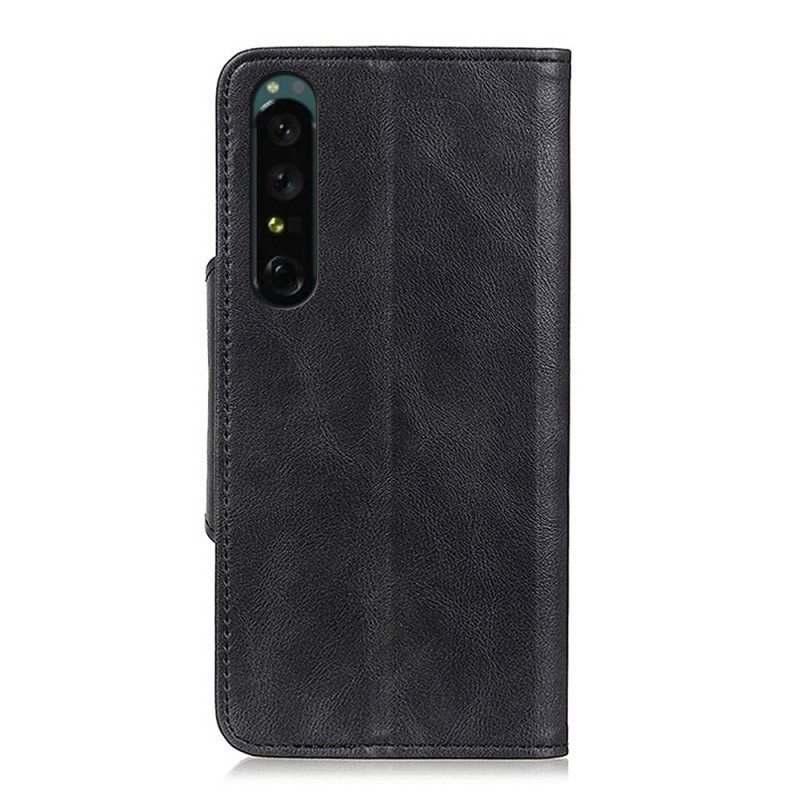 Kotelot Sony Xperia 1 IV Keinonahkainen Nappi