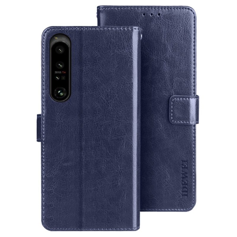 Kotelot Sony Xperia 1 IV Nahkajäljitelmä Idewei