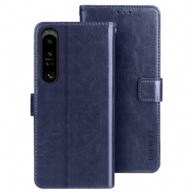 Kotelot Sony Xperia 1 IV Nahkajäljitelmä Idewei