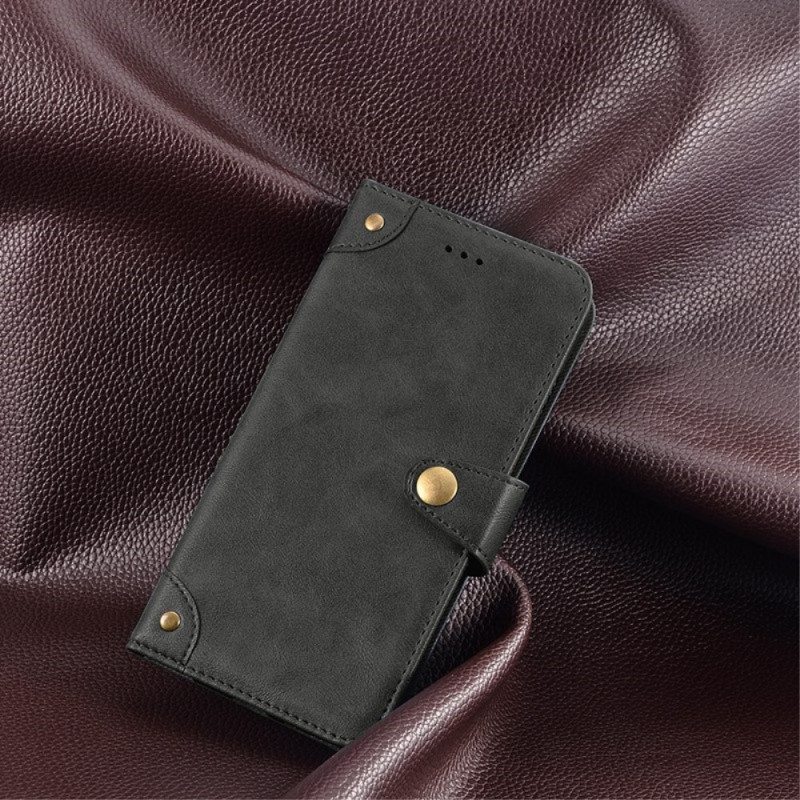 Kotelot Sony Xperia 1 IV Nahkatyylinen Niitit Idewei