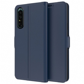 Nahkakotelo Sony Xperia 1 IV Ohut Nahkaefekti