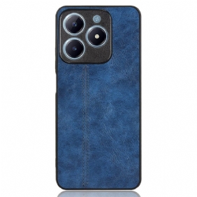 Kuori Realme C61 Ommeltu Nahkajäljitelmä