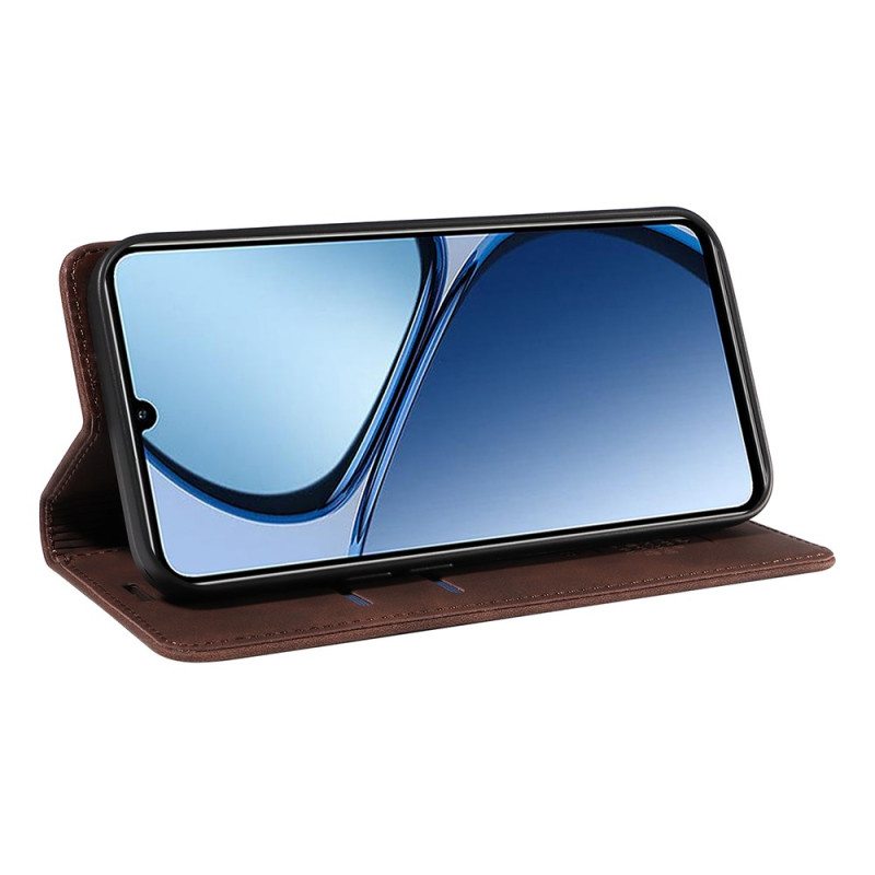 Nahkakotelo Realme C61 Betopnice Rfid-esto Suojakuori