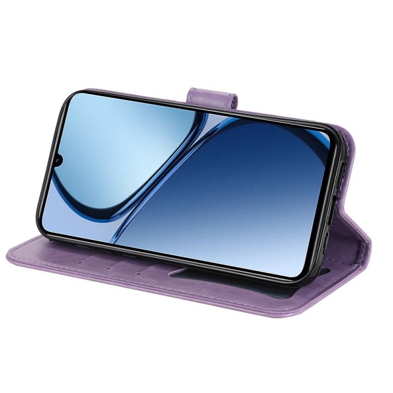 Nahkakotelo Realme C61 Mandala-kuosi