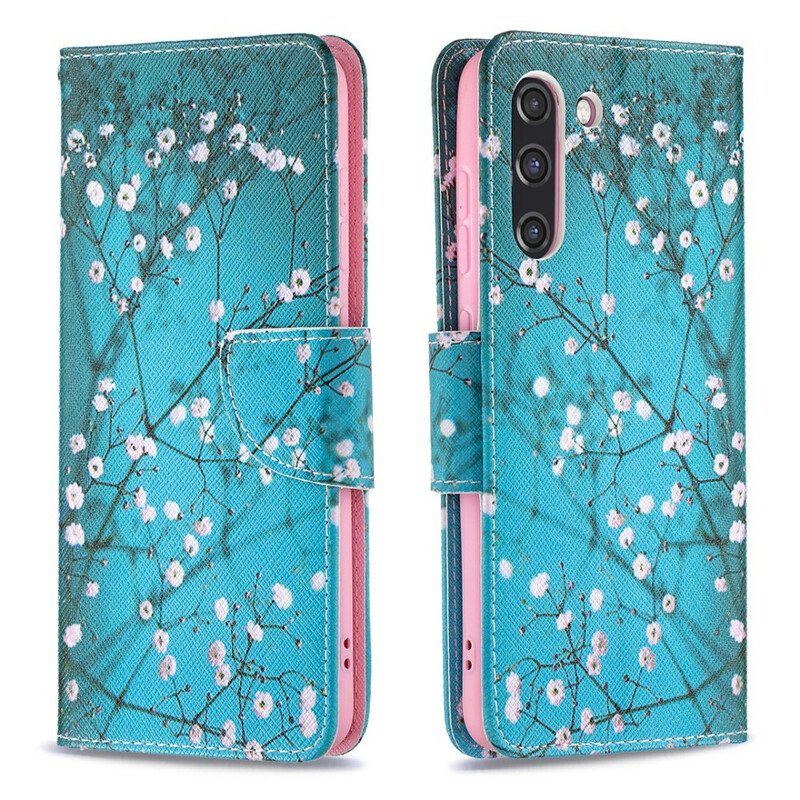 Flip Case Samsung Galaxy S21 FE Kukkapuu