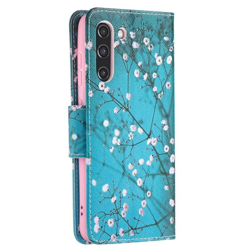 Flip Case Samsung Galaxy S21 FE Kukkapuu
