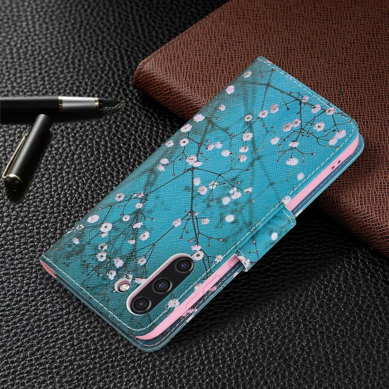 Flip Case Samsung Galaxy S21 FE Kukkapuu