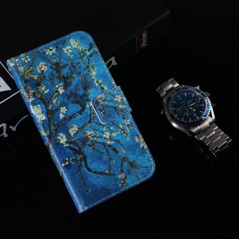 Flip Case Samsung Galaxy S21 FE Kukkiva Puun Oksa
