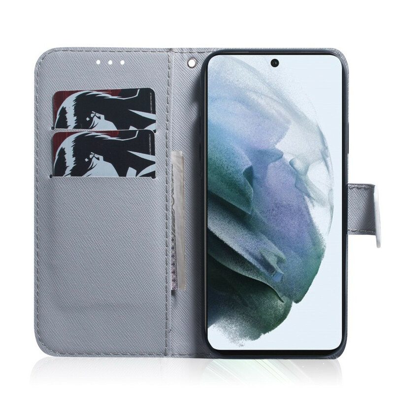 Flip Case Samsung Galaxy S21 FE Kukkiva Puun Oksa