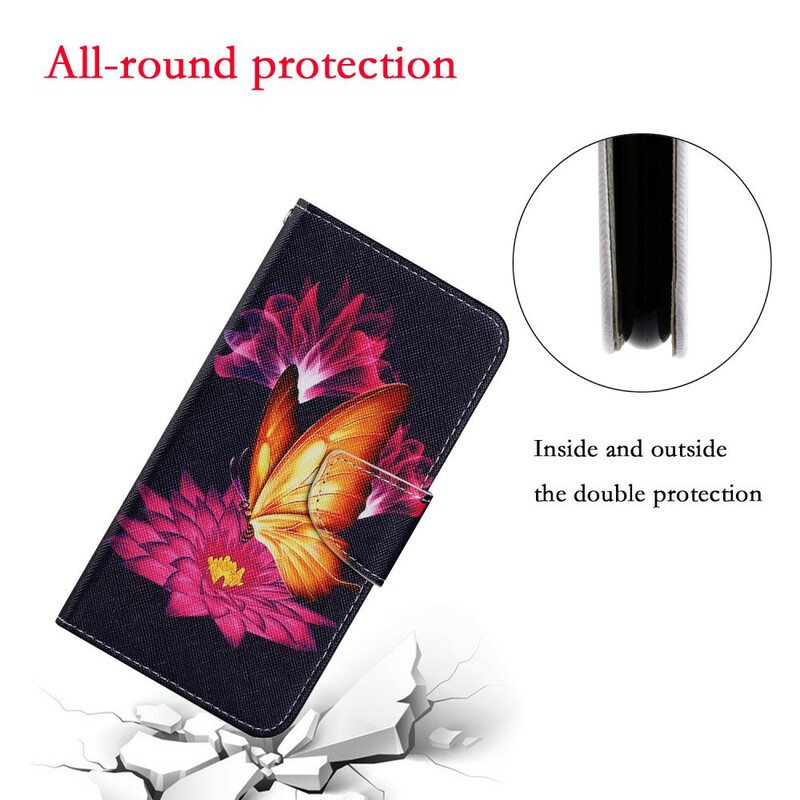 Kotelot Samsung Galaxy S21 FE Butterfly Ja Lotus