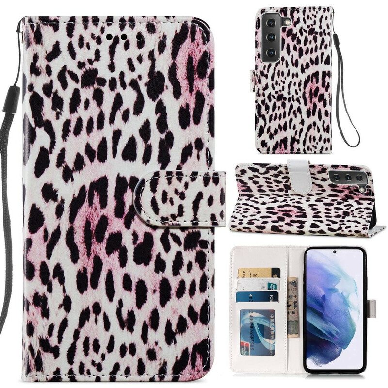 Kotelot Samsung Galaxy S21 FE Leopardi Kuvio