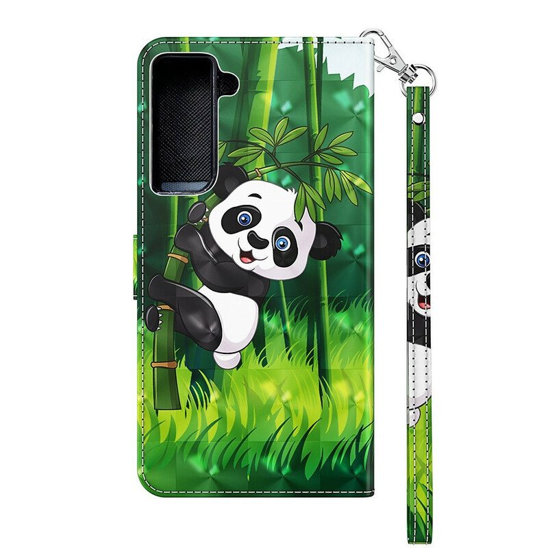 Kotelot Samsung Galaxy S21 FE Panda Ja Bambu
