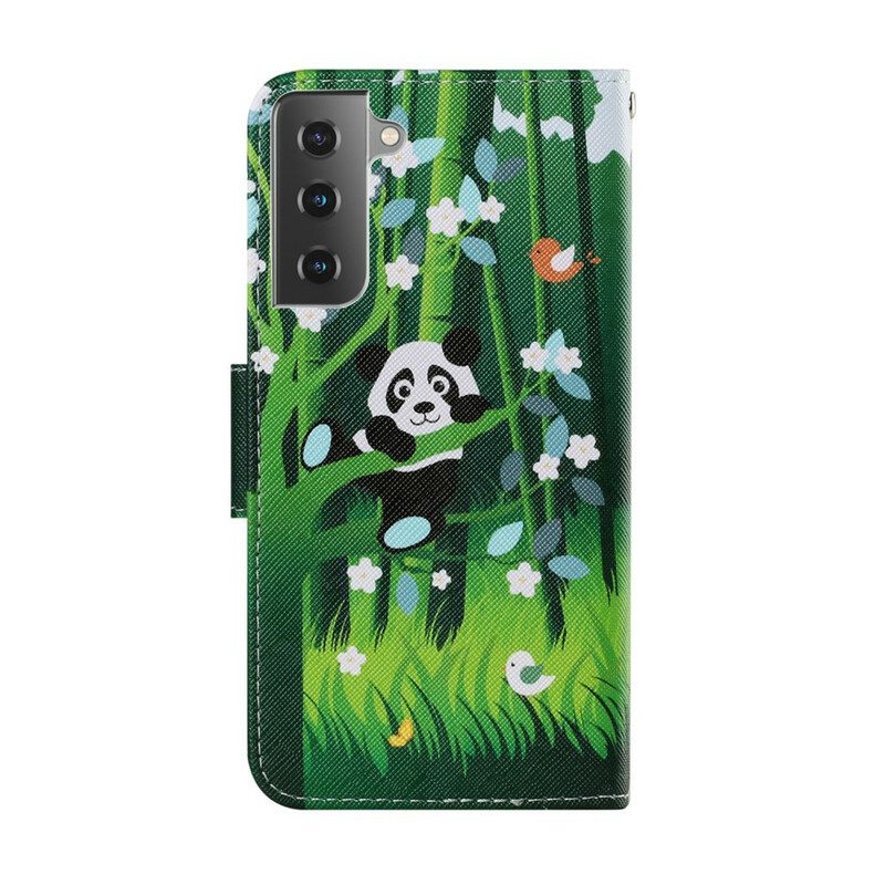 Kotelot Samsung Galaxy S21 FE Panda Kävely