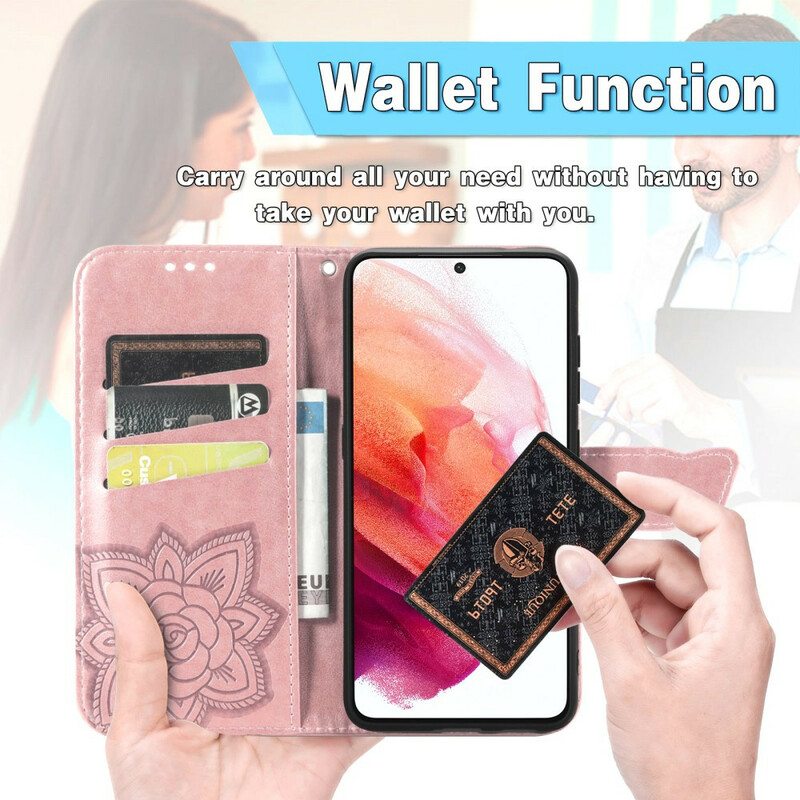 Kotelot Samsung Galaxy S21 FE Puolikkaat Perhoset