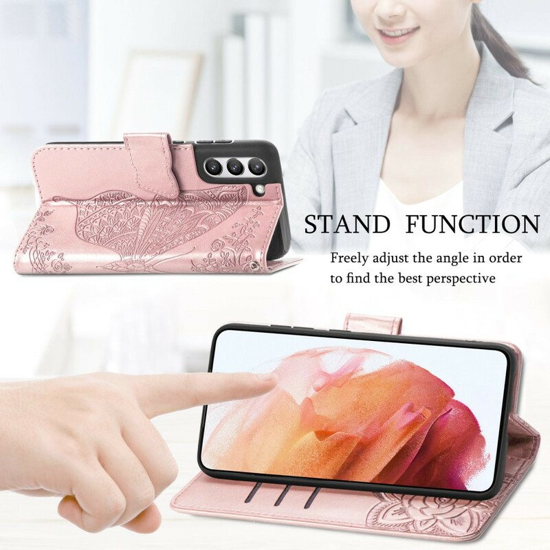 Kotelot Samsung Galaxy S21 FE Puolikkaat Perhoset