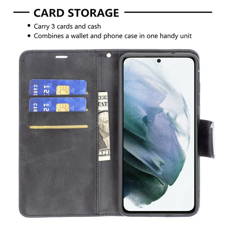 Kotelot Samsung Galaxy S21 FE Sileä Läppä Viisto