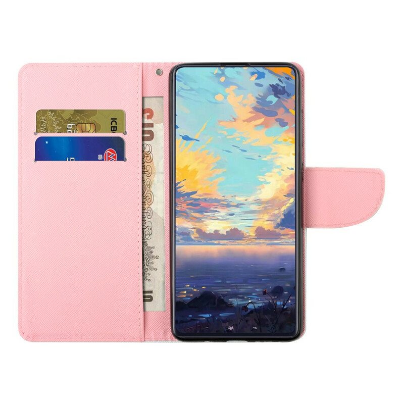 Kotelot Samsung Galaxy S21 FE Suojaketju Kuori Vintage Strappy Floralies